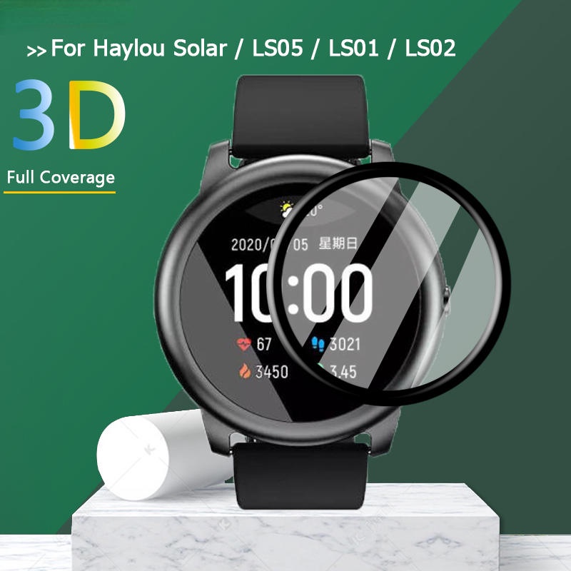 Untuk Haylou Solar LS02 LS05 LS05S LS10 LS11 LS13 Smart Watch Full Cover 3D Curved Plating Lembut PMMA Film Untuk Haylou 09B GST Lite Pelindung Layar -Bukan Kaca