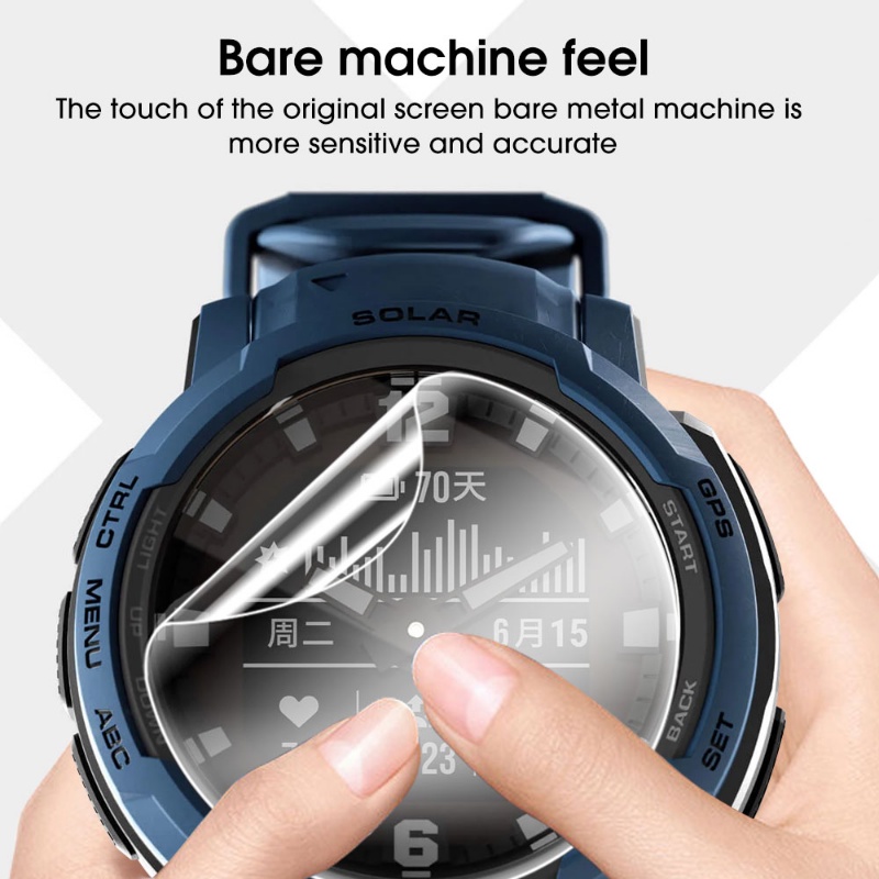 Smart Watch Front Film Full Coverage Screen Film Watch Hydrogel Film HD Tempered Film Anti-fingerprint Watch Protection Film Untuk Garmin Instinct Crossover