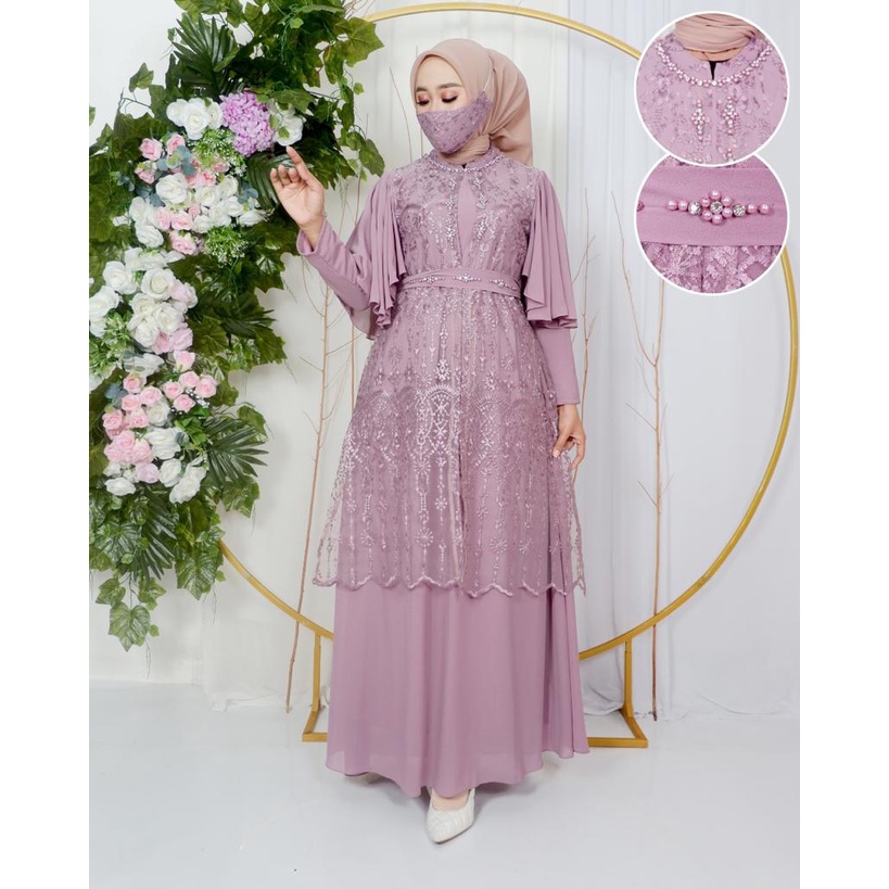 GAMIS EMIRA DRES KOMBINASI SERUTY BABY DOLL MIX PAYET MUTIARA| GAMIS KONDANGAN| GAMIS PESTA| GAMIS TILE| GAMIS MUTIARA| GAMIS CINDERELA| GAMIS MUTIARA