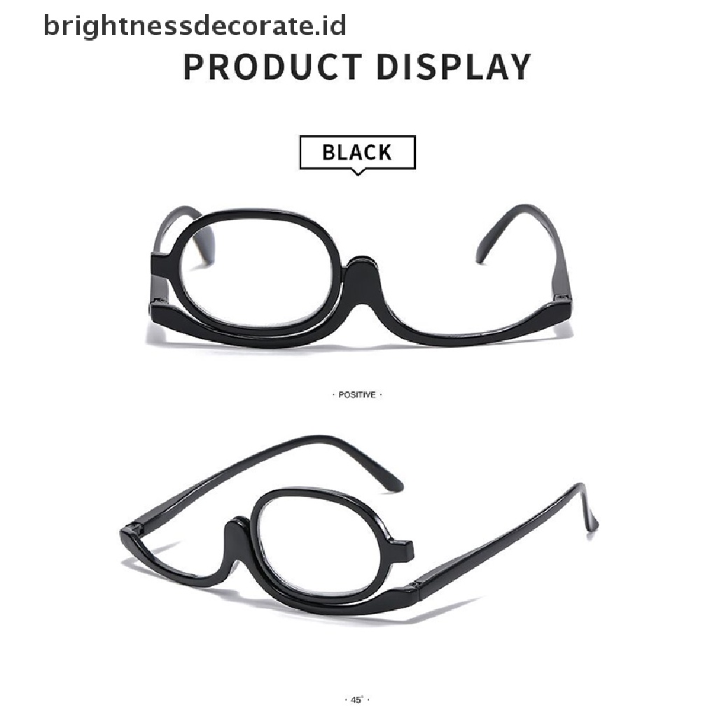 [Birth] Kacamata Baca Makeup Pembesar Flip Down Cosmetic Readers Lipat Rotag Monocle Glasses Presbyopia Glasses Magnifier [ID]