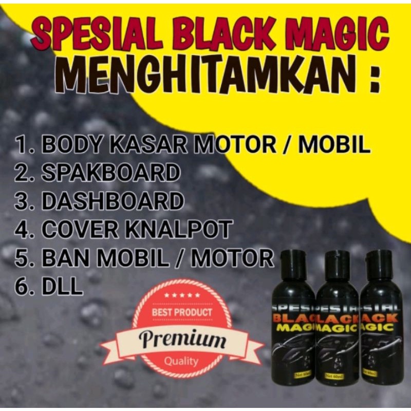 Black Magic Penghitam Body Kasar Yang Kusam Penghitam Body Motor &amp; Mobil