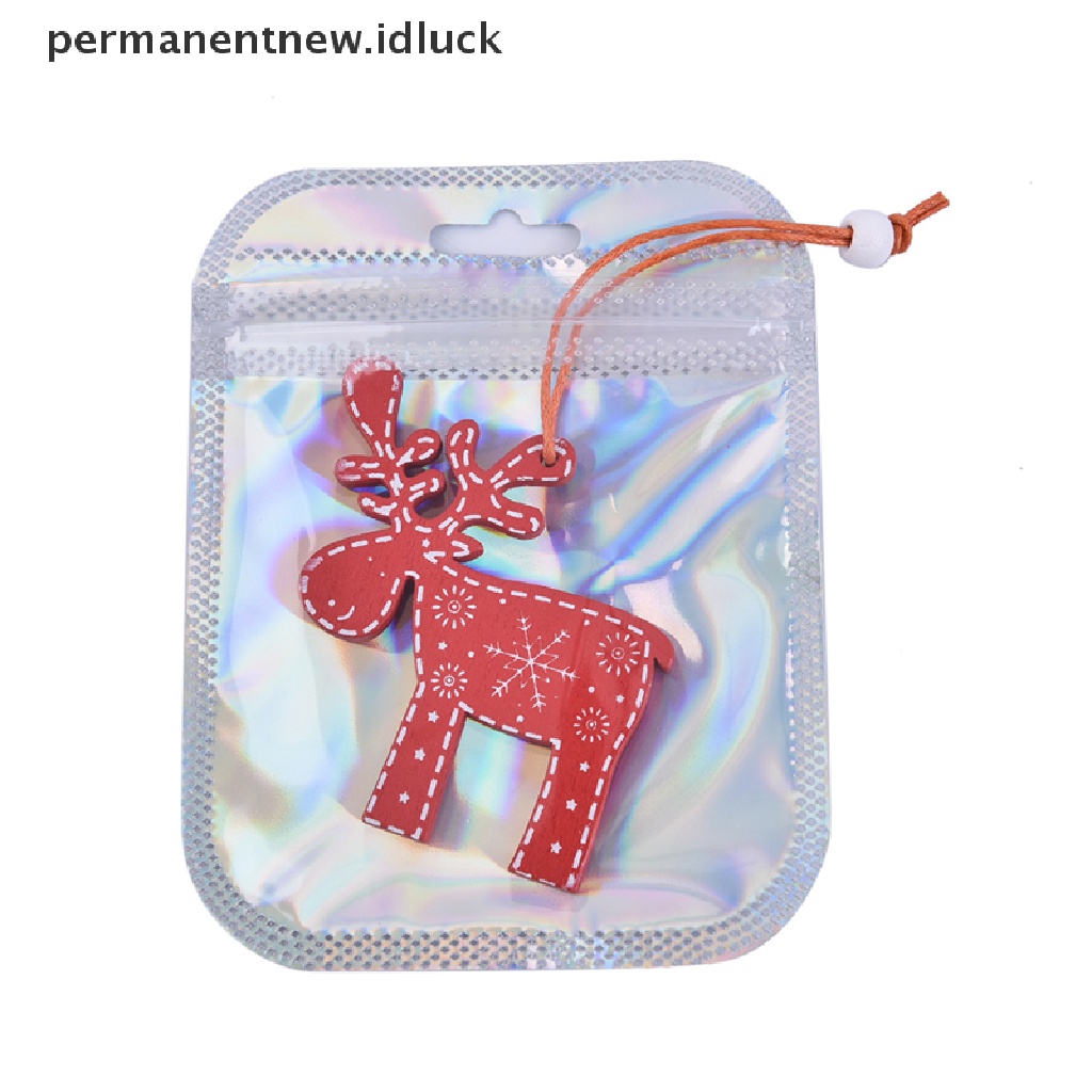 [luckypermanentnew] 50pcs Laser Aluminium Foil Mylar Zip Lock Bags Reclosable Candy Pouch Packaging [ID]