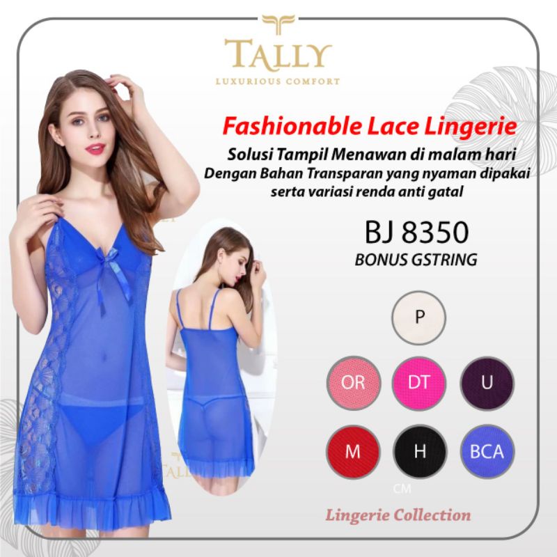 TALLY BAJU TIDUR /  LINGERIE 8350 I FREE SIZE I RENDA HALUS