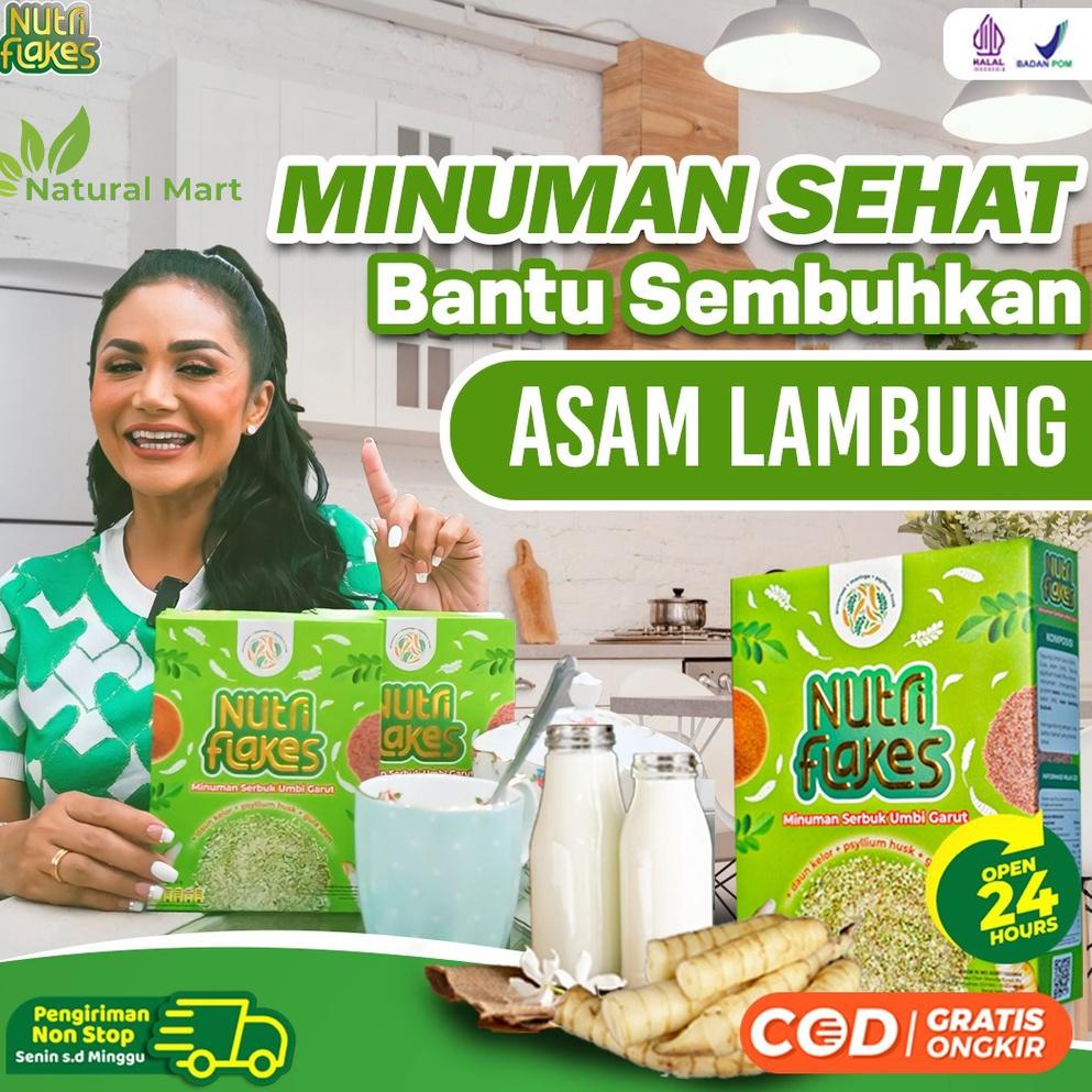 

NG7MH9285 Nutriflakes - Original Minuman Umbi Garut Solusi Atasi Asam Lambung Maag Kronis Gerd Suplemen Makanan Diet Isi 280gr