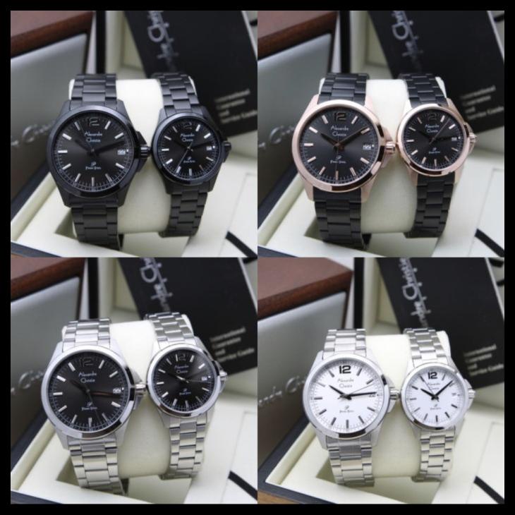 [ Original ] Jam Tangan Couple Alexandre Christie 1031 Ac 1031 Rantai