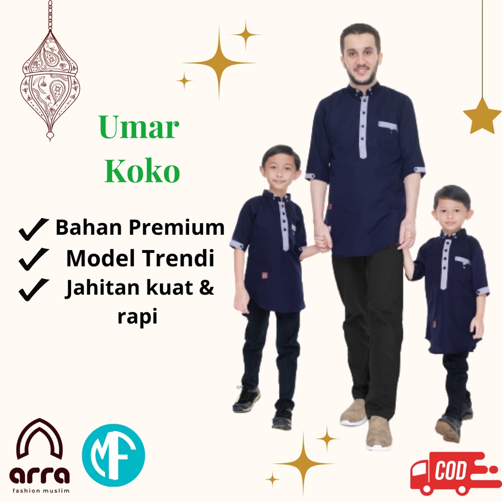 Koko Arra Umar Baju Koko Couple Ayah Dan Anak Terbaru 2023