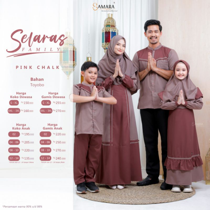 Gamis anak sarimbit keluarga J08 ORI by Samara