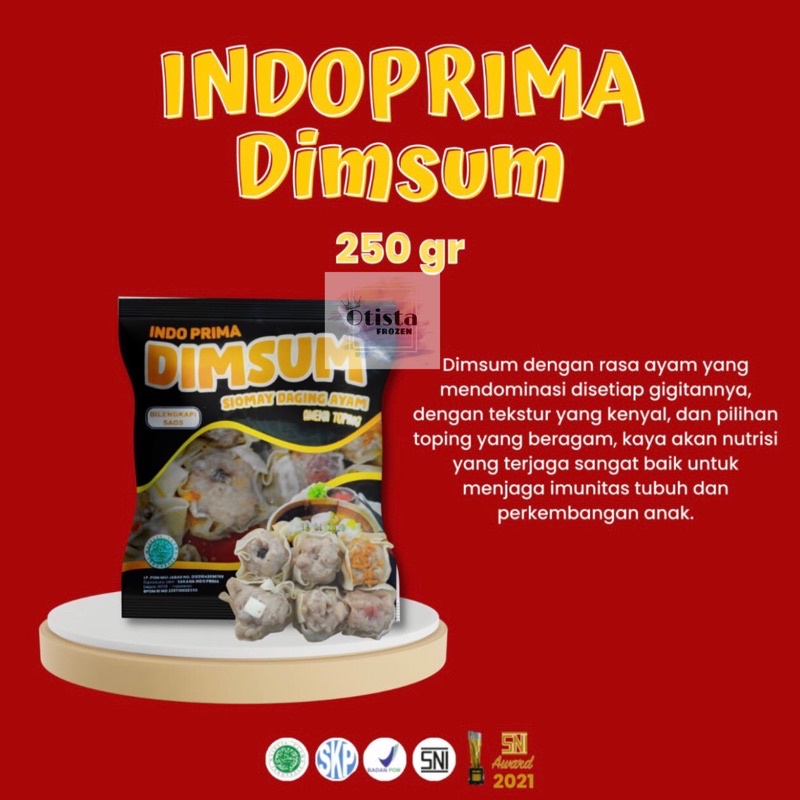 

INDO PRIMA DIMSUM 250 GR (15 PCS) / DIMSUM AYAM / DIMSUM MINI / DIMSUM ENAK