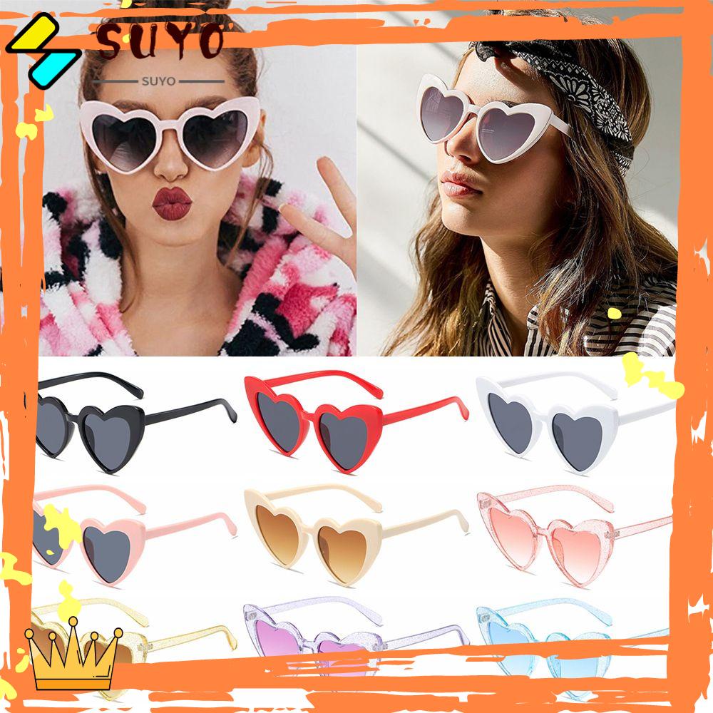 Suyo Kacamata Berbentuk Hati Aksesoris Wanita Clout Goggle Women Eyewear