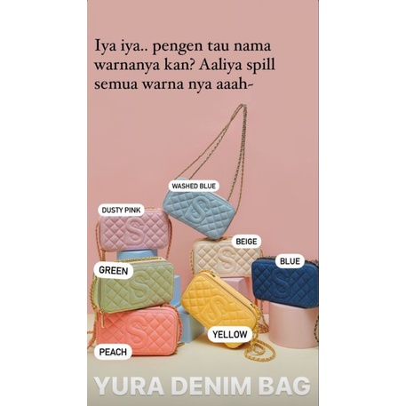 Yura Denim Bag Buttonscarves