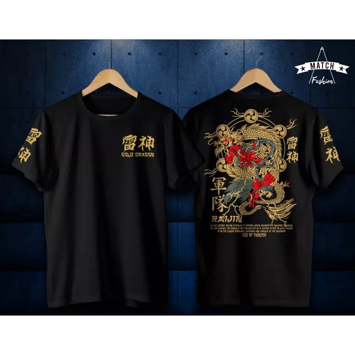 Kaos Distro Lengan Pendek Dragon MatchAfashion Combed 30S / Baju Distro Pria Cowo / Kaos Jepang / Kaos Korea / Kaos Termurah / Kaos Kekinian / Kaos terbaru 2023