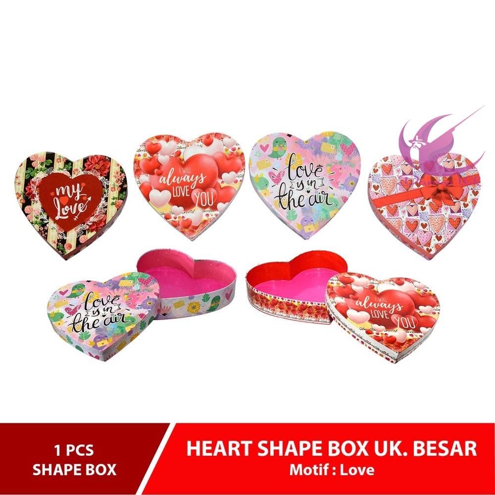 

Kiky Heart Shape Box / Gift Box Model Love Uk. Besar - 1 Pcs