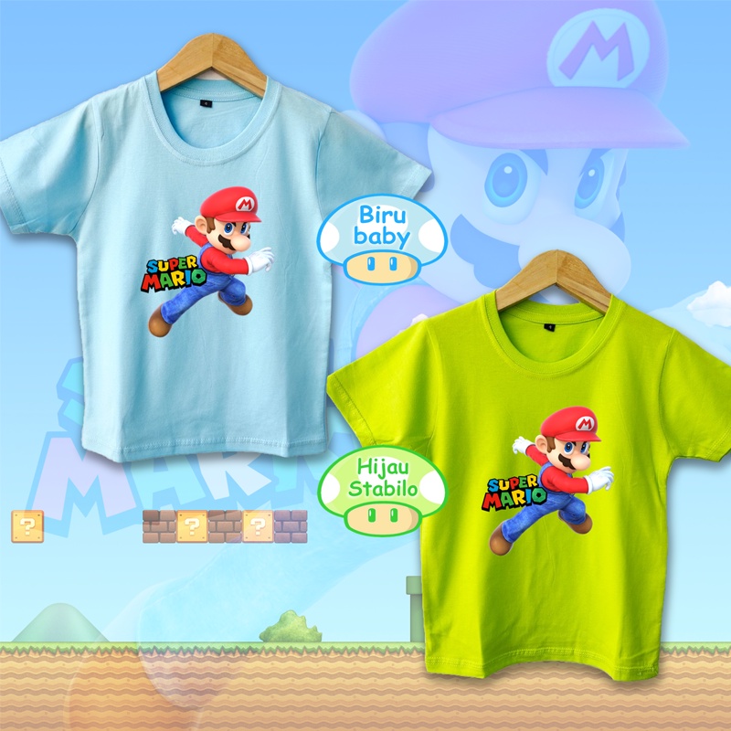 Kaos Anak Super Mario