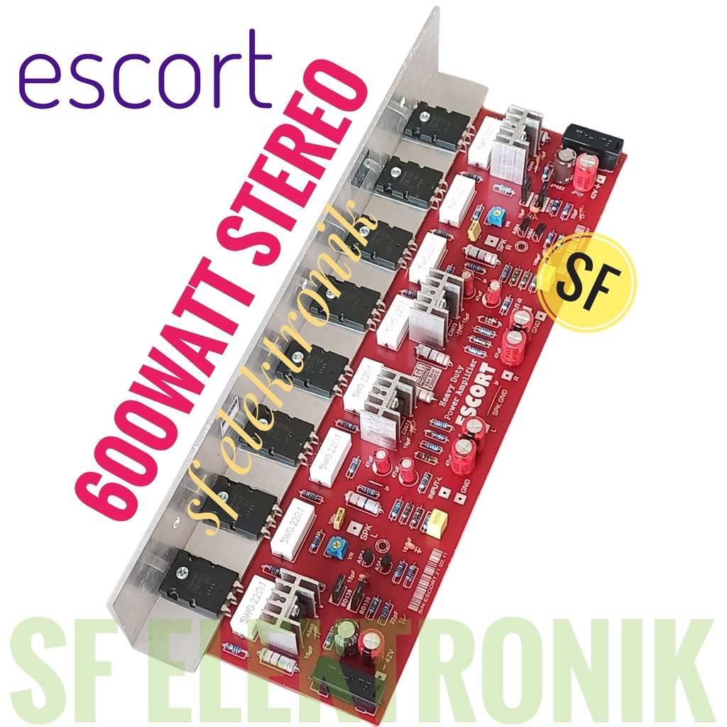 Kit Power Amplifier 600Watt Stereo ESCORT