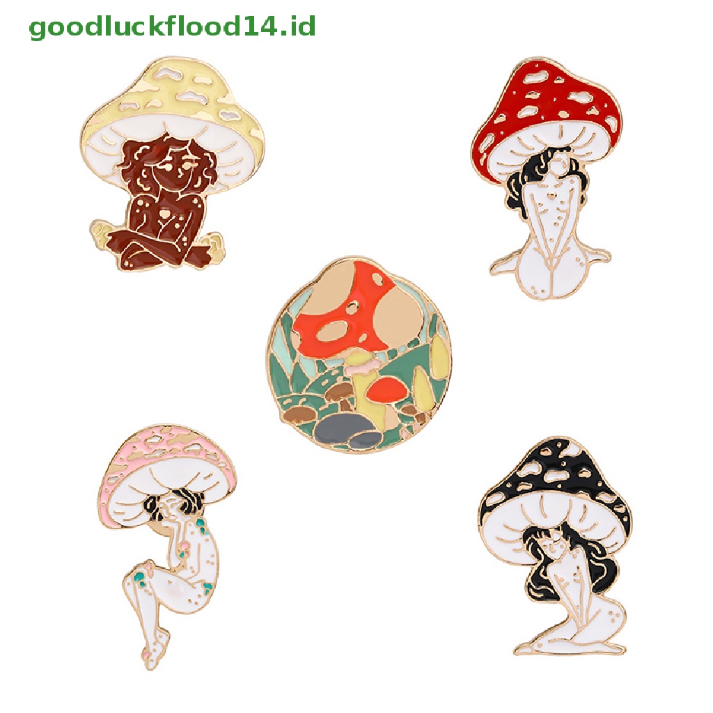 [GOOGFOUR] Kartun Gadis Bros Kerah Pin Vintage Deep Forest Maiden Di Ransel Lencana [TOP]