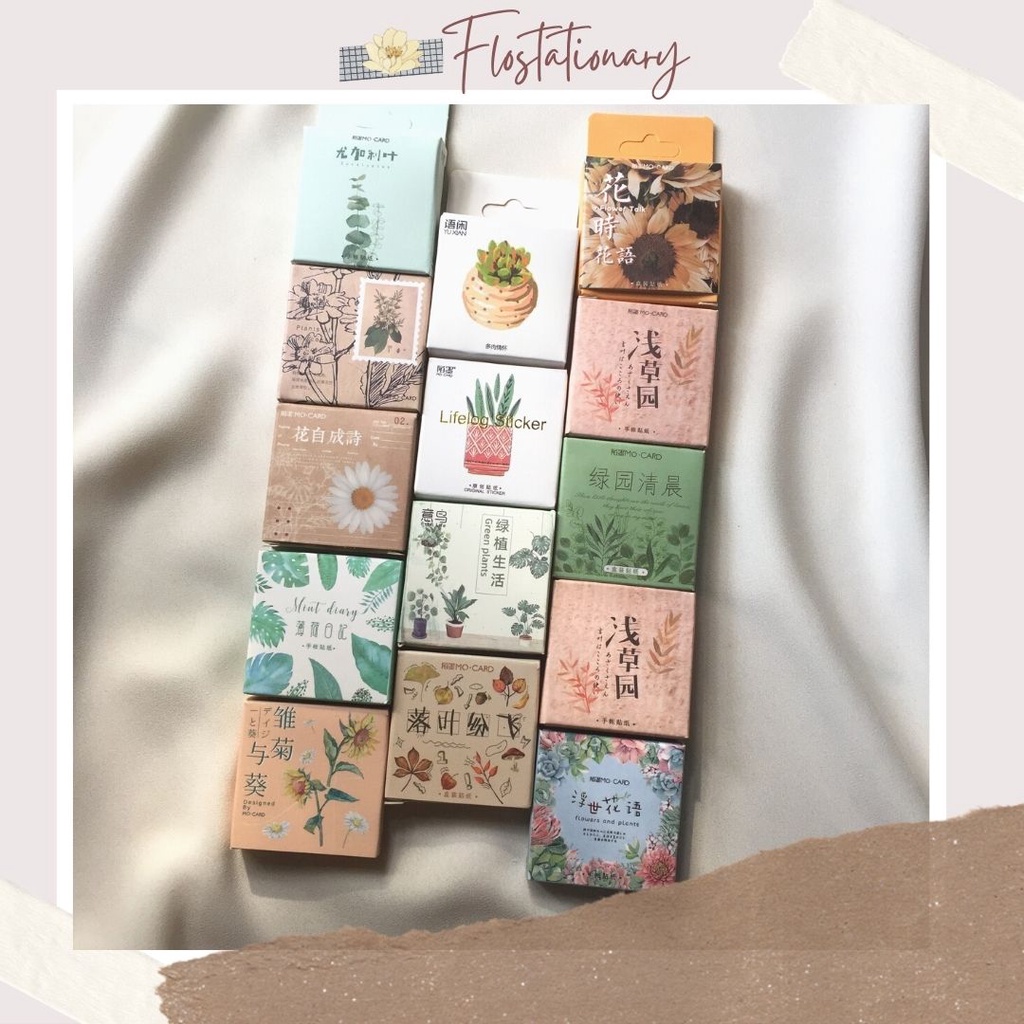 

[FS] Aesthetic Sticker Plant Edition Box Stiker Tanaman Deco Jurnal DIY Diary Scrapbook