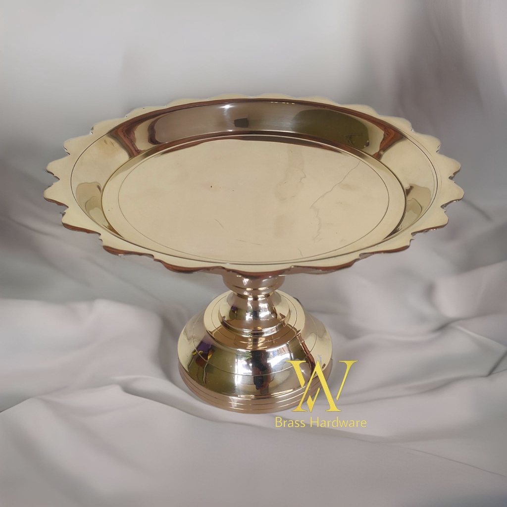 Nampan Baki Dulang Seserahan Kuningan Tempat Buah Kuningan 1 Pcs