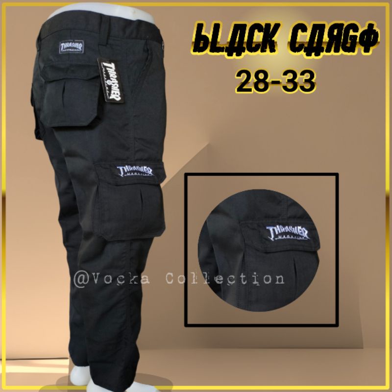YANG LAGI HITS Celana Cargo Panjang Pria Army Hitam Loreng Ufc Venum outdoor PDL Terlaris Vocka