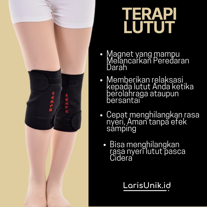 Terapi Lutut Pads Theraphy Original 1 Pasang Deker Lutut Alat Kesehatan Pelindung Lutut TAFFSPORT