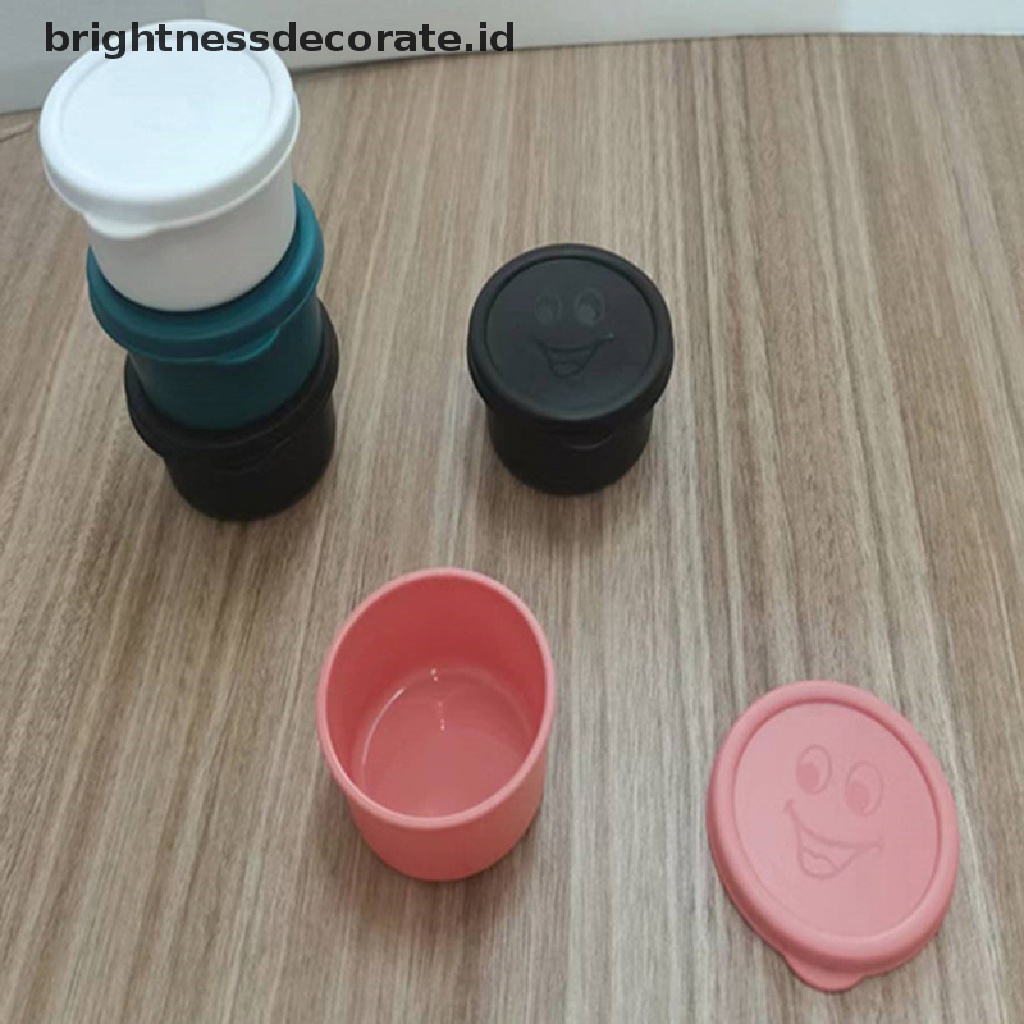 [Birth] Reusable Sauce Container Cup Kotak Makan Dengan Tutup Wadah Penyimpanan Makanan Kecil [ID]