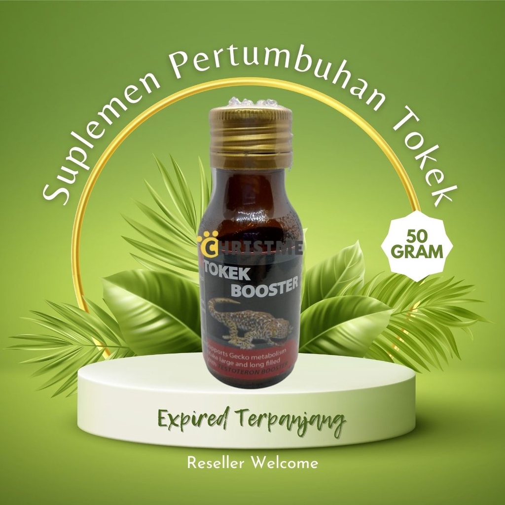 TOKEK BOOSTER 20 Gram Original Support VITAMIN Gecko Metabolisme Untuk Besar dan Panjang Tokek