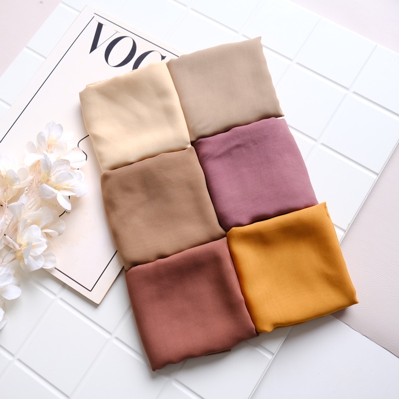 Bella Square / Plain Hijab / Poton Segiempat / Daily Hijab / Polycotton