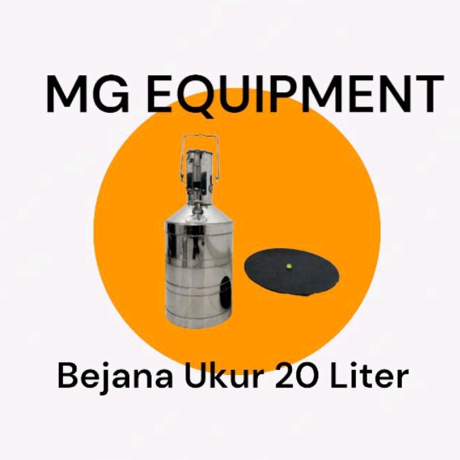 Bejana Ukur Bahan Stainless 5, 10, 20 liter