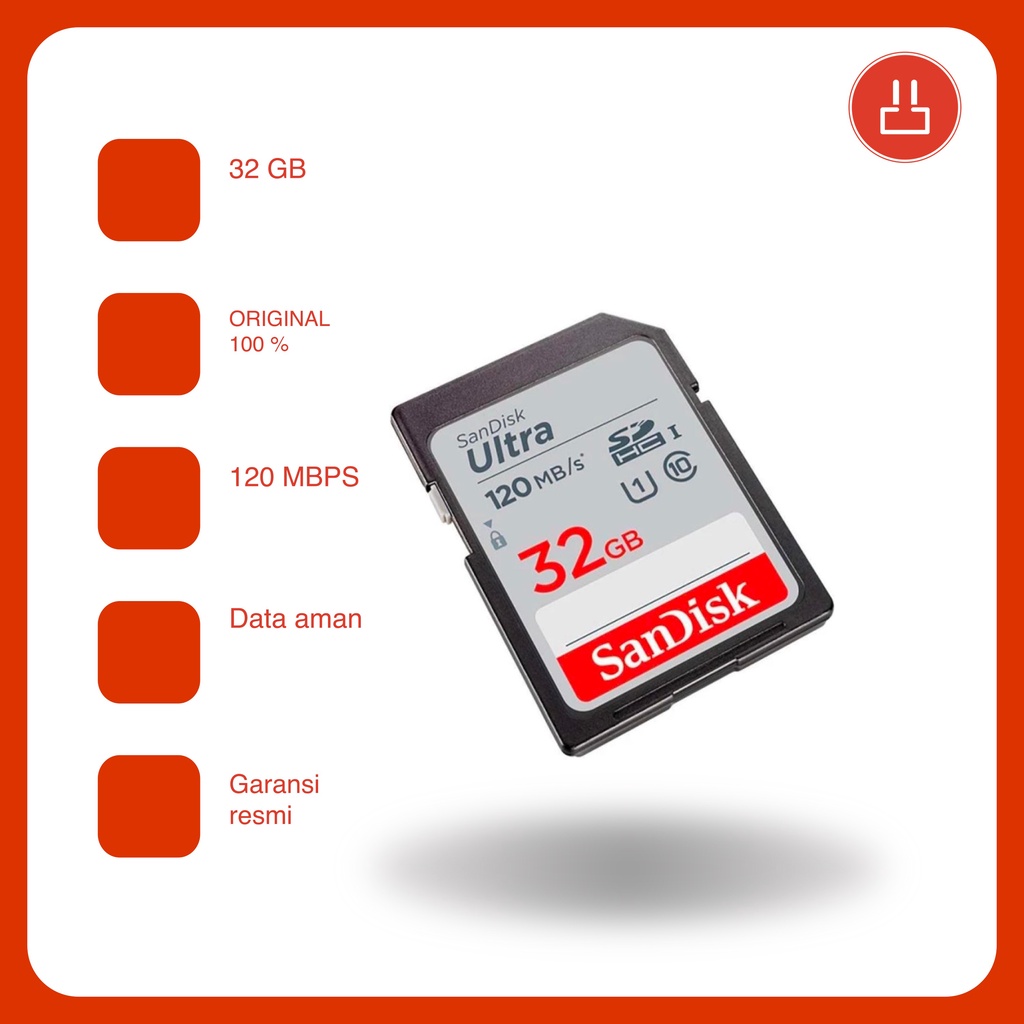 Sandisk ULTRA SDHC Class 10 120MBps 32GB
