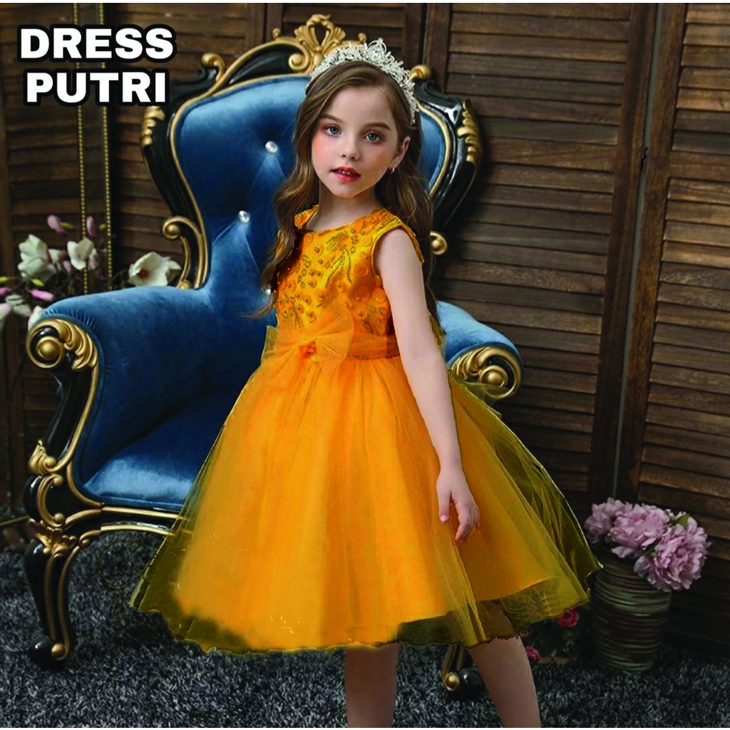 Dress Natal Anak Perempuan / Dress Putri / Dress 3-7 Tahun