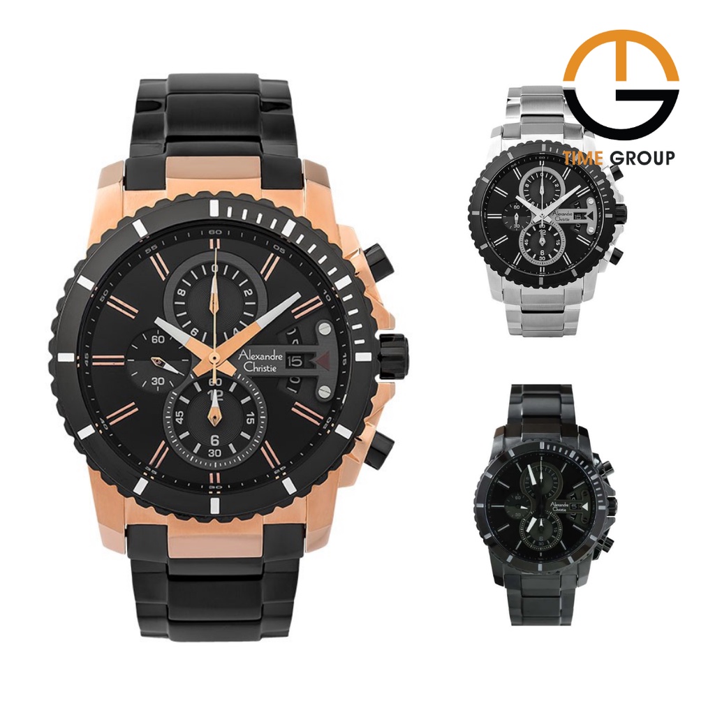 JAM TANGAN PRIA ALEXANDRE CHRISTIE AC6532 AC 6532 MCB STAINLESS STRAP