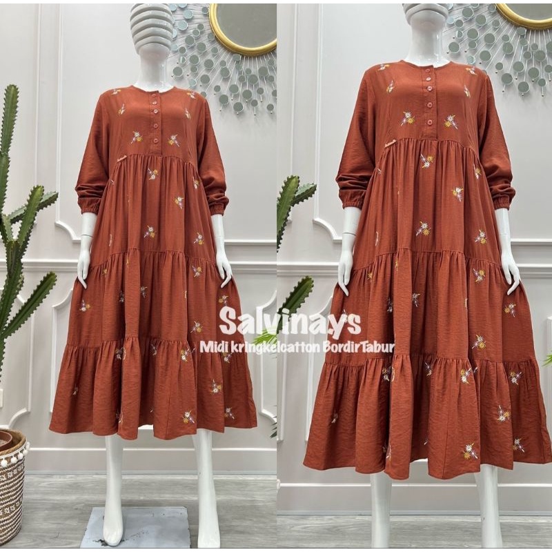 Midi dress bordir tabur salvina.ys