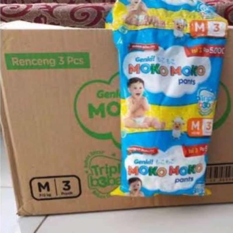 GENKI MOKO MOKO PANTS SACHET ISI 3 PADS (1 DUS)