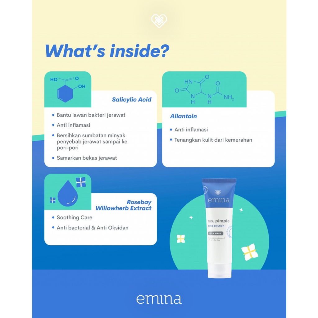 (BISA COD) Paket Emina MS Pimplle Untuk Jerawat 3 PCS