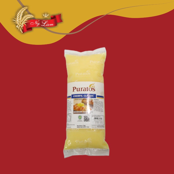 PURATOS Creamfill Classic Banana / Isian Kue Rasa Pisang 1 kg