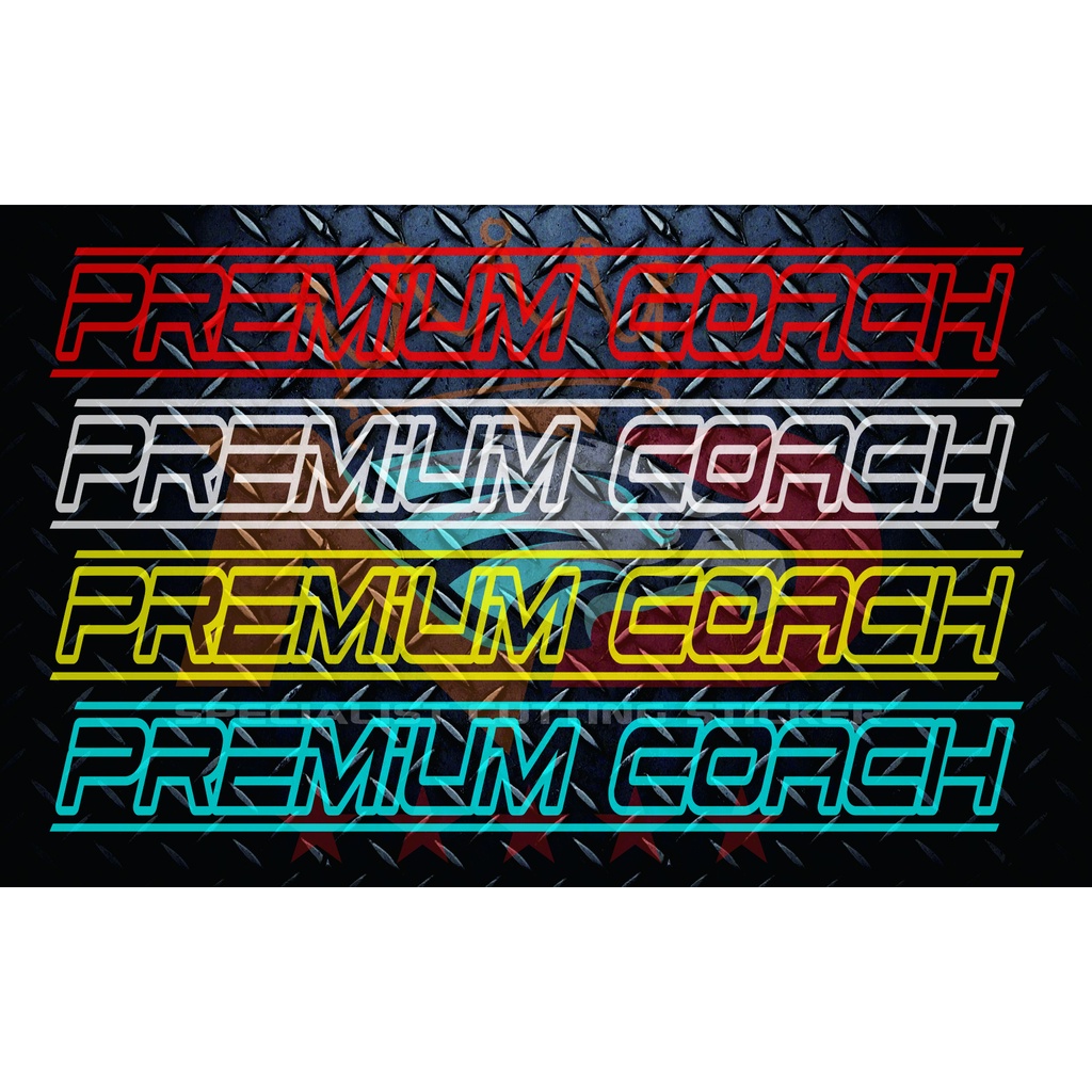Cutting stiker PREMIUM COACH