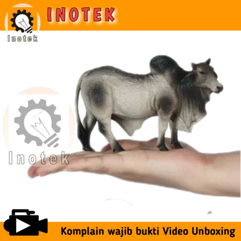 Mainan sapi berpunuk miniatur sapi hewan kurban