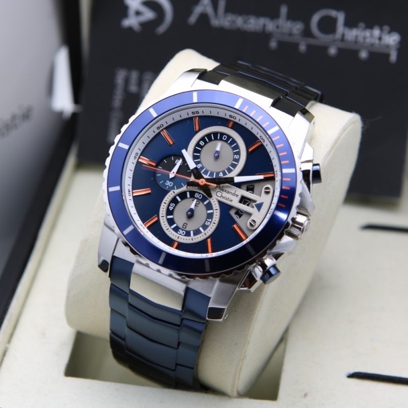 Jam tangan Alexandre Christie AC 6141 Pria Chrono