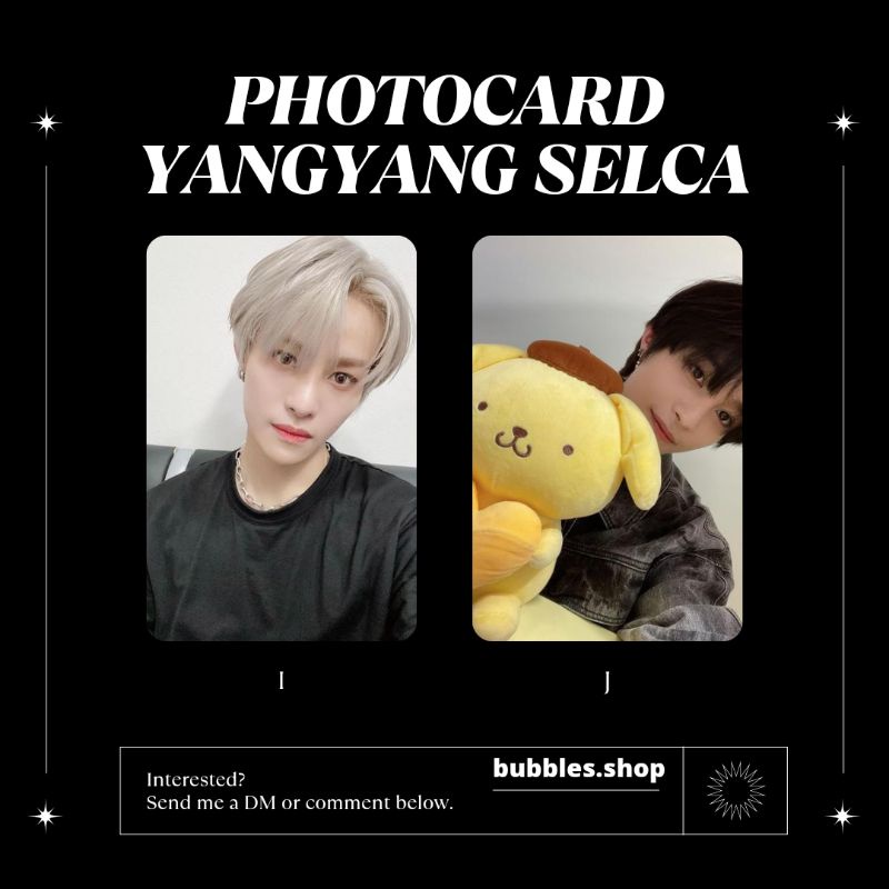 PHOTOCARD UNOFFICIAL YANGYANG WAYV SELCA