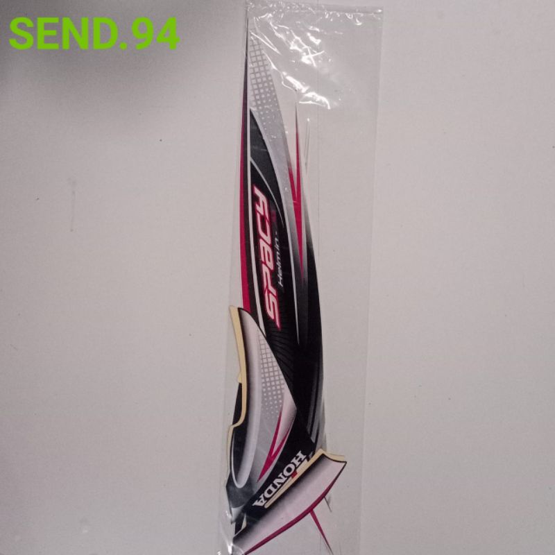 striping sticker Honda Spacy carbu 2011 2012 putih