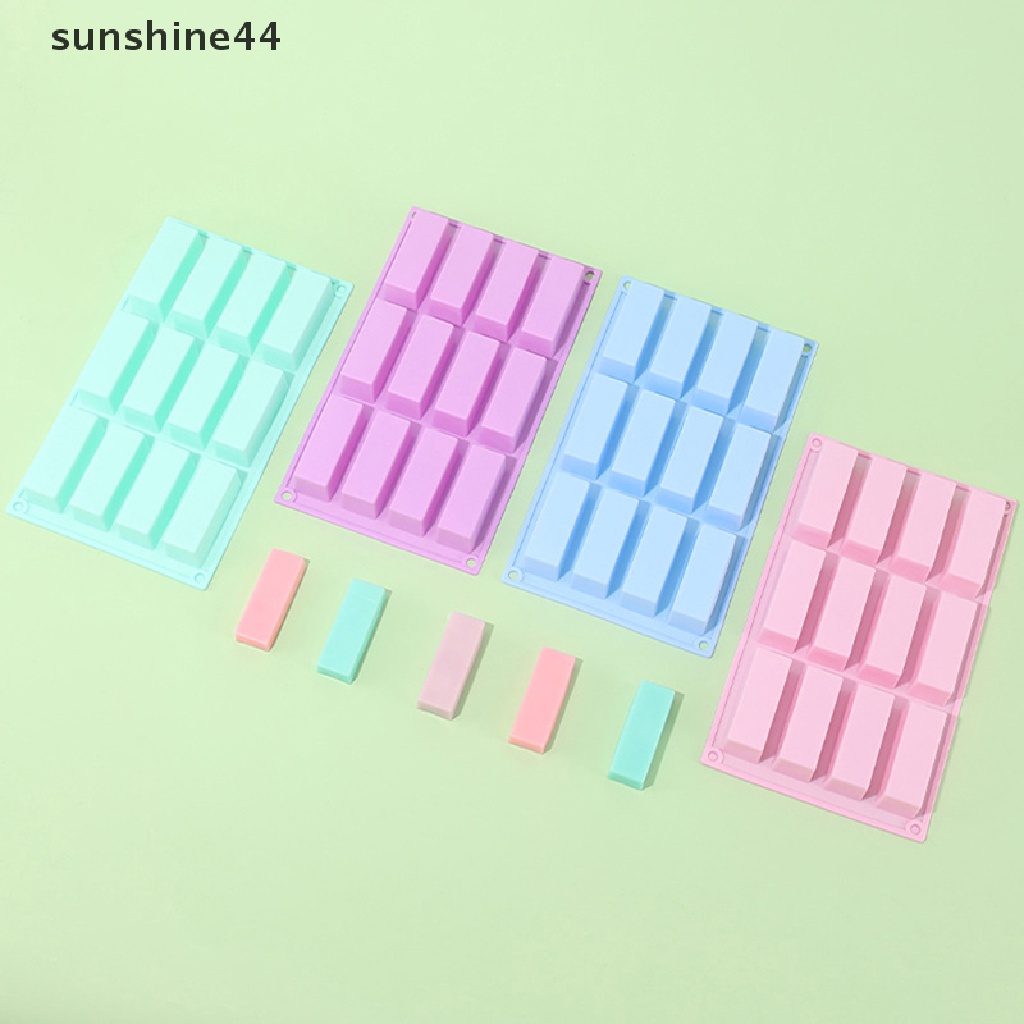 Sunshine 1Pc 15-rongga Persegi Cetakan Kue Silikon Cetakan Bentuk Strip Mini Diy Alat Baking.