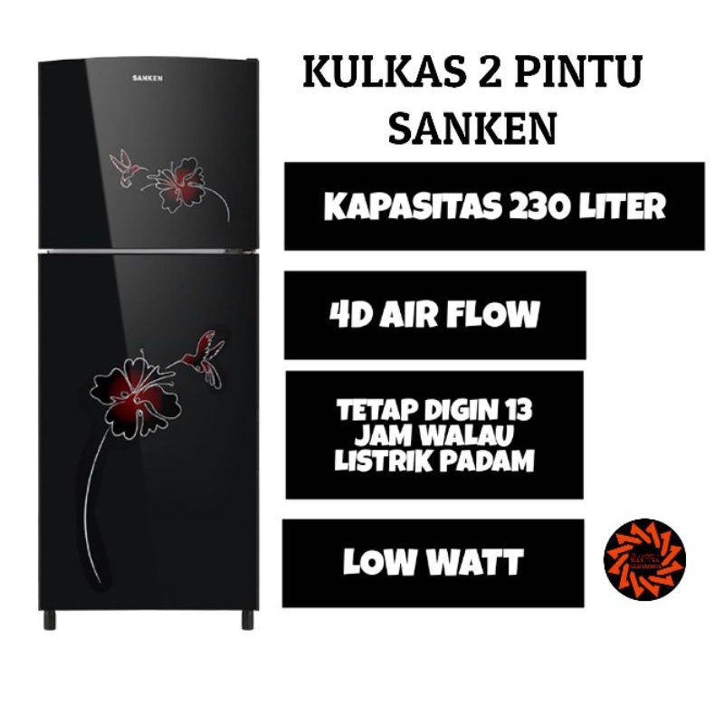 KULKAS 2 PINTU SANKEN