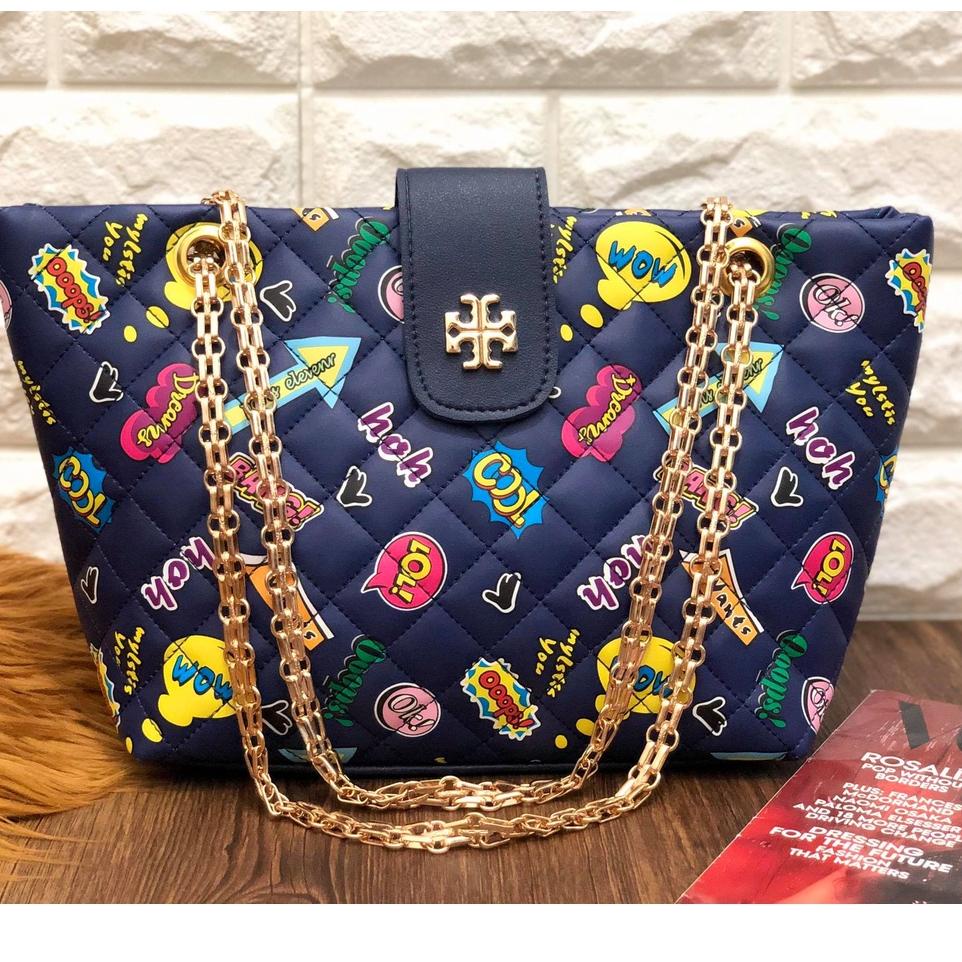 Tote bag slim torry motif tas want tote bags Tas Tote Gawang Kokoh Elegan AK6666 {AIA.13Ja23ᶠ}