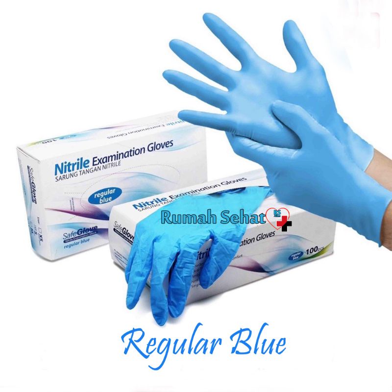 Sarung Tangan Nitrile BIRU Sarung Tangan Nitrile Karet BIRU