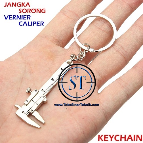 Key Chain Jangka Sorong Vernier Caliper Gantungan Kunci Keychain Tools Mini Sigmat / Sketmat Metal