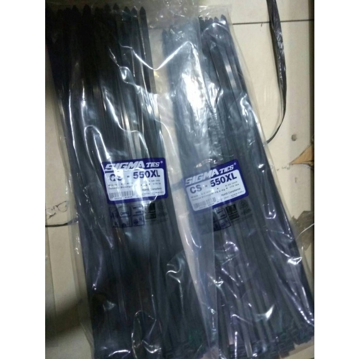

Holder Kabel Ties Sigma 550 X 9 Mm ( 55 Cm) / Ties Pengikat Good Quality
