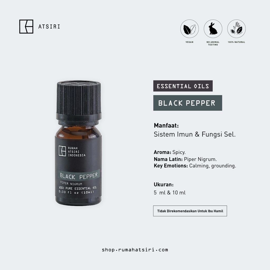 Blackpepper Essential Oil - Rumah Atsiri