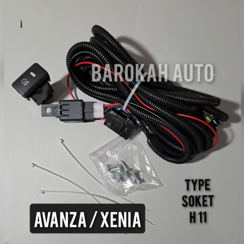 kabel foglamp set avanza xenia universal untuk type soket foglamp H11