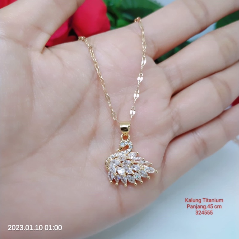 Kalung Titanium Premium Perhiasan Aksesoris Fashion Terlaris Termurah