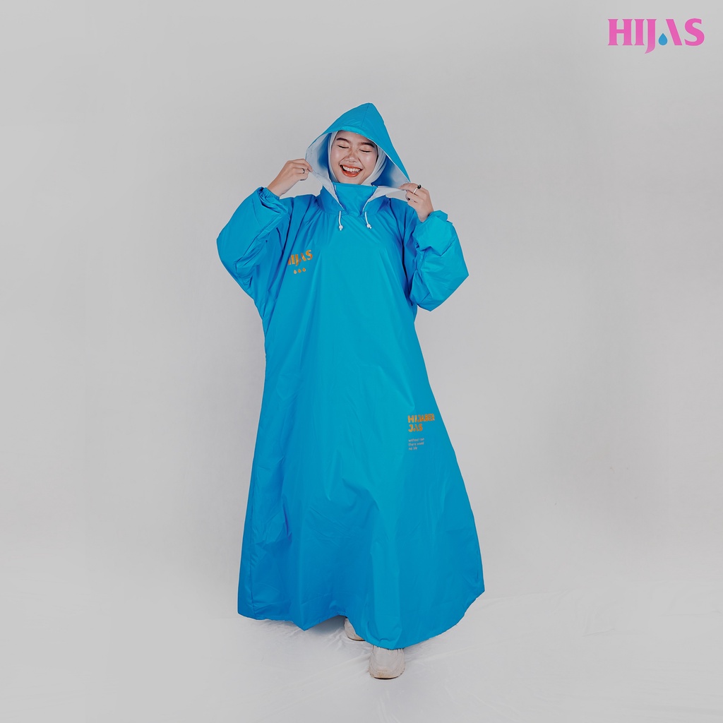 JAS HUJAN HIJAB/JAS HUJAN SYAR'I/JAS HUJAN JUMBO/JAS HUJAN GAMIS/JAS HUJAN WANITA - HIJAS WATERPROOF