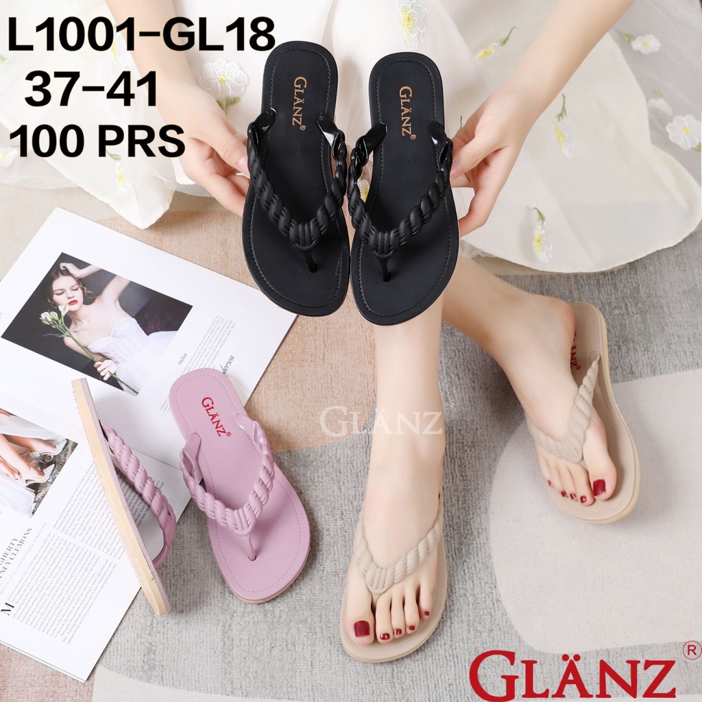 Sandal Selop Wanita Import H Glanzton | Sandal Jelly Selop Motif H Wanita